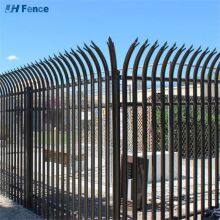 Industrial Metal Iron Garden Fence Panel Outdoor Rail Galvanized Steel Picket Fence Panel for Country thumbnail-3