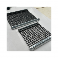 Factory Direct, Custom-made Hook-type Vibrating Screen, 65mm Diameter, 45mm Embossed Wire Mesh, Woven Stone Screen. thumbnail-1