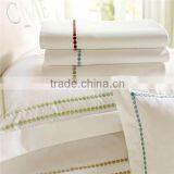 100% Cotton / Cotton/polyester White or Dyed Hotel Flat Sheets thumbnail-2