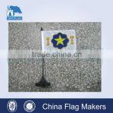 Office Decorative Table Flag With Plastic Stand