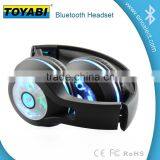 LED Over Head Earphone Wireless Bluetooth Headsets With Microphone Micro Flashing LED Lights thumbnail-6