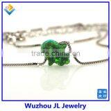Synthetic Green Opal Hamsa/Hand With 925 Sterling Silver Necklace Jewelry For Wedding Dresses thumbnail-1