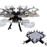 Equip With Manual Screen Stretching and Manual 6 Color 6 Station Screen Printer Machine