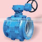 PTFE Lined 3-pieces Ball Valve for oil pipeline