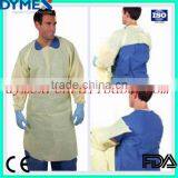 Cheap Dental Disposable Nonwoven PP 30GSM Tie-Back Isolation Gown thumbnail-1