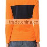 High Quality Logo Embroidered Long Sleeve Women Polo Shirt thumbnail-4