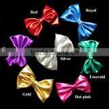 Hair Accessory Feather Bows,3" Metallica Shinny Hair Bow By Piece thumbnail-1