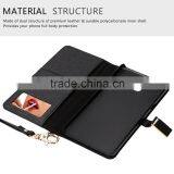 2016 New Fashion Hand-crafted Stand Wallet pu Case With Cosmetic Mirror Stand Wallet Case for Samsung Galaxy Note 7 thumbnail-1