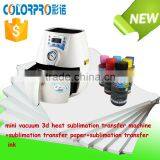 High Quality combo set heat sublimation transfer 3d mini vacuum machine/paper/ink for Mugs/Phone