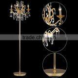 Home Decorative Floor Standing Floor Lamp Top Crystal Chandelier Floor Lightings Factory-outlet Light With CE UL Certification thumbnail-3