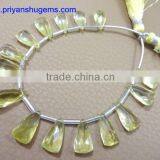 Lemon Quartz Faceted Elongated Pyramid