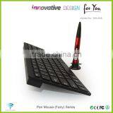 Ergonomic Design Wireless Cheap Keyboard and Pen Mouse Combo Can Stylus Pen for Tablet/Smartphone