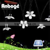 LED Solar Lights With Flower Blue