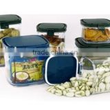 plastic food storage jar/plastic storage jars with lids