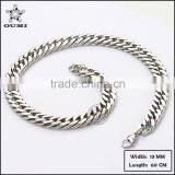 Fashion Metal Chain Stainless Steel Chain Double Curb Chain Necklace Jewelry thumbnail-4