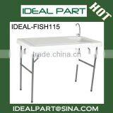 PLASTIC FOLDING TABLE WITH SINK thumbnail-1