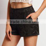Garment Wholesale Jaquard Fabric Women Shorts thumbnail-2
