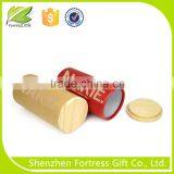 Natural Cosmetic Cardboard Cylinder Box With Lids