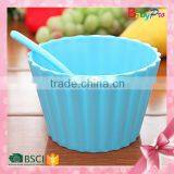 Babypro 2015 Hot New Product China Baby Product Colorful Ice Cream Bowl And Spoon Baby Bowl Set Baby Tableware Quality Choice thumbnail-4