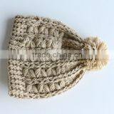 New Winter Warm Acrylic Beanie,fashion Felt Hats for Women thumbnail-3