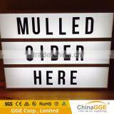 CINEMATIC LIGHT BOX - Cinema Style Retro Personalise Sign Wedding Party Gift With Colored Letters
