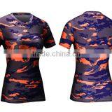 Customize Digital Printing T-shirt Manufacturing Polyester/spandex Short Sleeve With Printing Women Dry Fit T-shirt Wholesale thumbnail-4