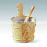Sauna Accessories Wooden Drum and Spoon thumbnail-1