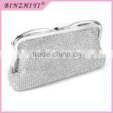 Metal Frame Designer Patterns Women Crystal Clutch Bags thumbnail-1