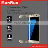 2016 hot sale! 3D curved full cover screen protectors for s7 edge tempered glass