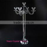 tall wedding centerpiece crystal candelabra hot sell table flower candelabra
