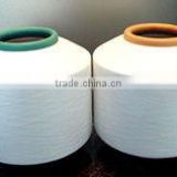 core spun polyester covered spandex yarn in raw white for socks