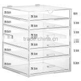 China Supplier Online Shopping OEM&ODM Acrylic 6 Tiers Cosmetic Display Manufacturer