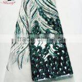 JLQ45 White Lace Embroidery Fabric Wholesale,african Tulle Lace Fabrics Voile Lace Embroidery Fabric With Sequins thumbnail-1