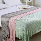 High Quality Super Soft Bamboo Fiber Knitted Blanket / Throw Blanket thumbnail-6