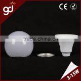 Round Shape Modern Design Plastic and Stamping Aluminum Led PC Bulb Housing thumbnail-2