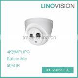 High Cost-effective 8MP Water-proof Eyeball IP Camera POE With 50m Smart IR
