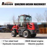 1 Ton Articulated Mini Loader for Sale With Hydraulic Transmission and Electric Joystick thumbnail-4