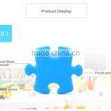 FDA Approved Cute Baby Silicone Puzzle Teething Toys thumbnail-1