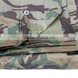 Polyethylene Weather Resistant Fabric Reinforced Camouflage Colored Tarpaulin thumbnail-1