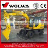 Chinese Hot Selling Wheel Small Excavator thumbnail-1