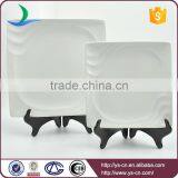 Square Shape White Porcelain Fine Dining Plates thumbnail-1