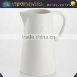 Hot Sale White Houseware Ceramic Wholesale Pitcher Customized Logo thumbnail-1
