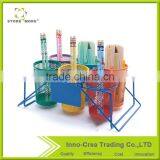 Store More Mesh 3 Tier Rack and 5 Upright Sections Metal Magazine Office Desk Organizer thumbnail-6