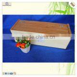 Высококачественные деревянные винные коробки из бамбука с одним петлевым замком thumbnail-6