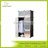 High Quality Portable Plastic Folding Wardrobe Cabinet thumbnail-1