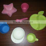 Cartoon Pattern Best Selling Items Bamboo Fiber Kids Dinnerware Sets