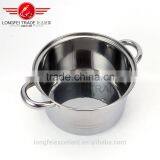 Best Selling New Shape Glass Lid 5pcs Stainless Steel Camping Pot/cooking Pot thumbnail-5