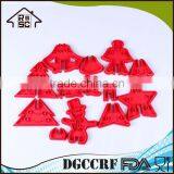 NBRSC Cookie Cutter Set Of 12 3d Mould Toast Press Set Make Your Own Christmas thumbnail-3