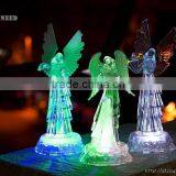 LED Acrylic Christmas Angel With Instrument Figurines thumbnail-6