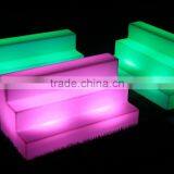 HDPE Plastic Color Changing 3 Level Big Light up Portable Led Wine Rack thumbnail-6